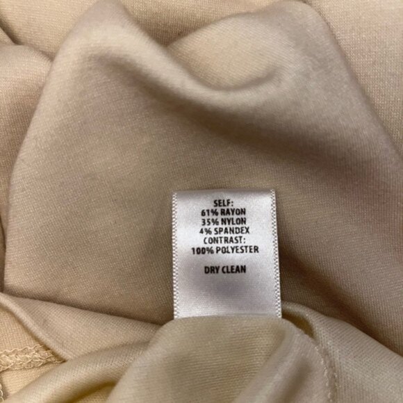 Anthropologie Bailey 44 Midi Dress Cream Mock Bodycon Sleeveless Womens Size XS - Picture 5 of 5